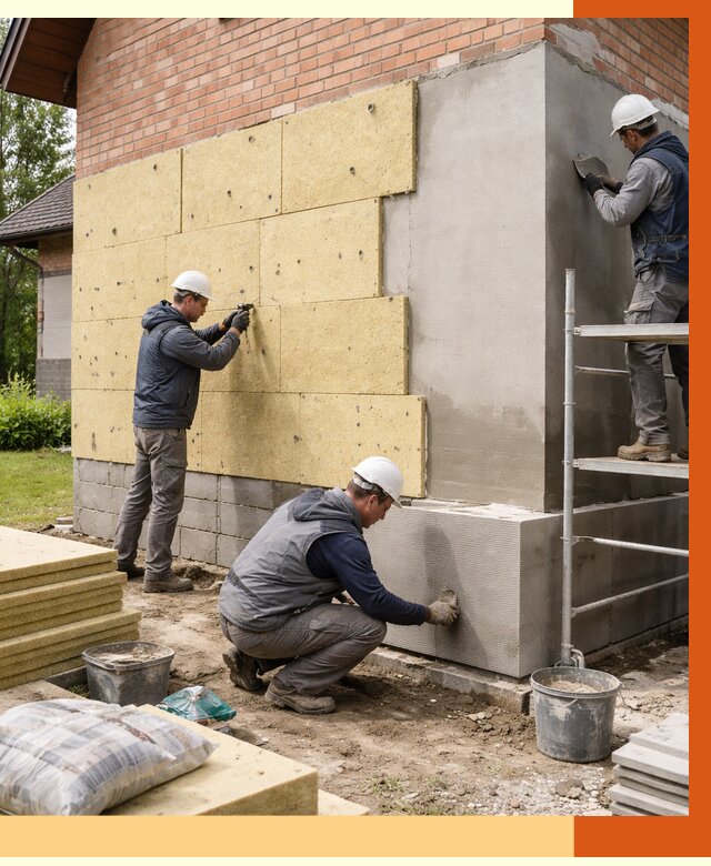 Утепление частного дома в Чапаевске под ключ от 7661 руб/м2 — недорого | ТепломастерЧпв