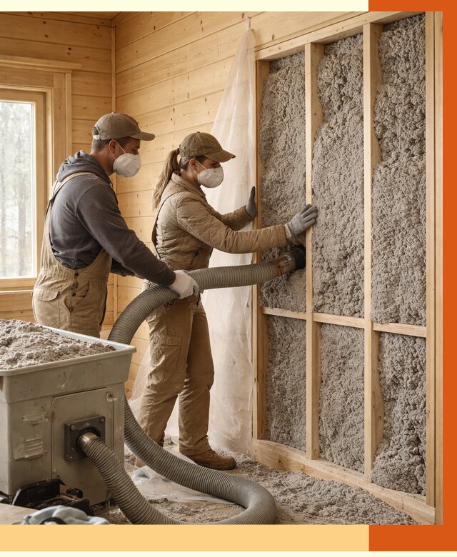 Утепление дачного дома эковатой в Чапаевске от 1481 руб./м2 — комплексно, ТепломастерЧпв