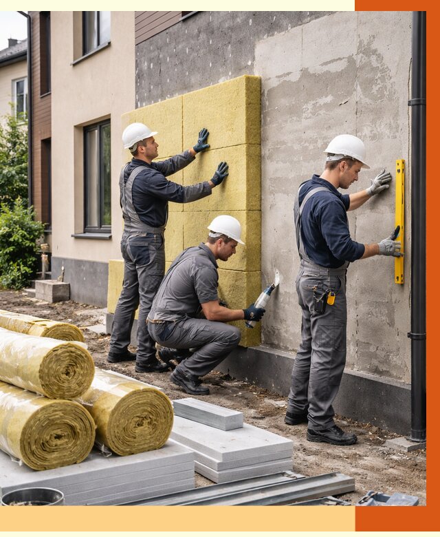 Утепление таунхауса в Чапаевске от 7355 руб/м2 — комплекс под ключ | ТепломастерЧпв