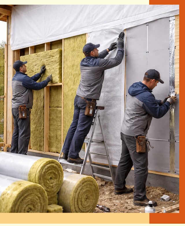 Утепление каркасного дома в Чапаевске от 4290 руб./м2 — профессионально | ТепломастерЧпв