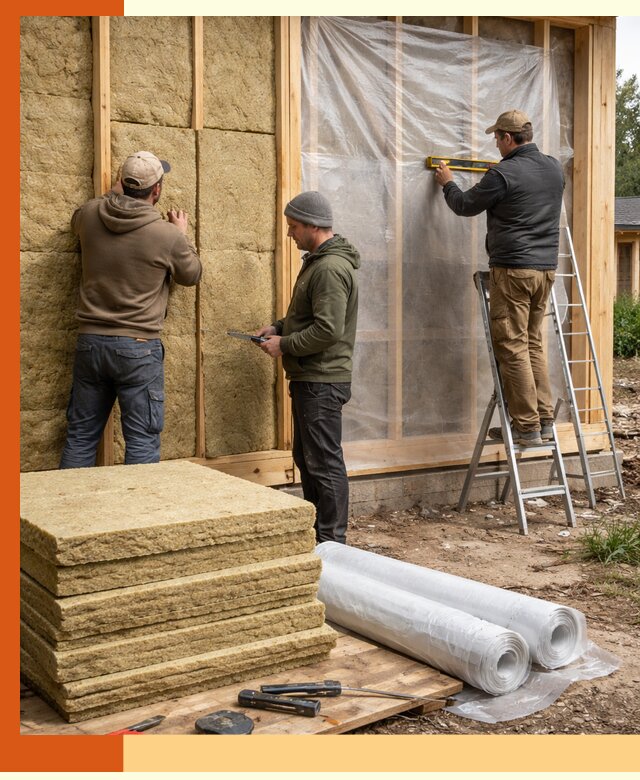 Утепление каркасного дома в Чапаевске под ключ с гарантией качества
