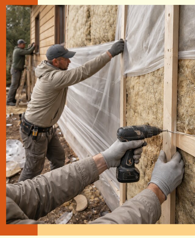 Утепление дома из бруса в Чапаевске качественно и долговечно