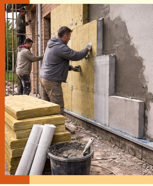 Утепление кирпичного дома под ключ в Чапаевске