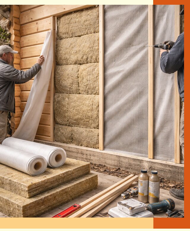 Утепление дома из минибруса в Чапаевске от 4597 руб/м2 — заказать профессионально | ТепломастерЧпв