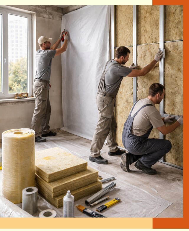 Утепление квартиры в Чапаевске от 4597 руб/м2 — утеплить квартиру изнутри и снаружи | ТепломастерЧпв