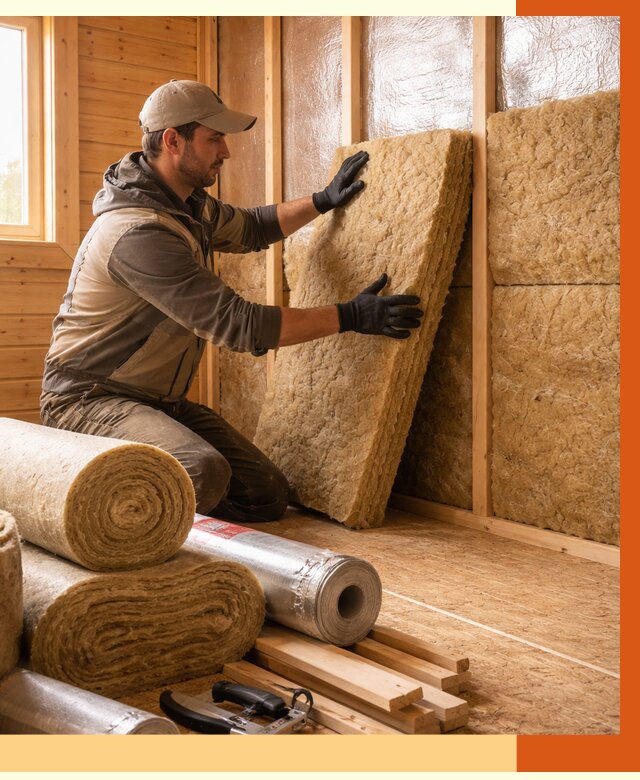 Утепление бани в Чапаевске под ключ от 4597 руб./м2 — утеплить потолок, пол и стены | ТепломастерЧпв