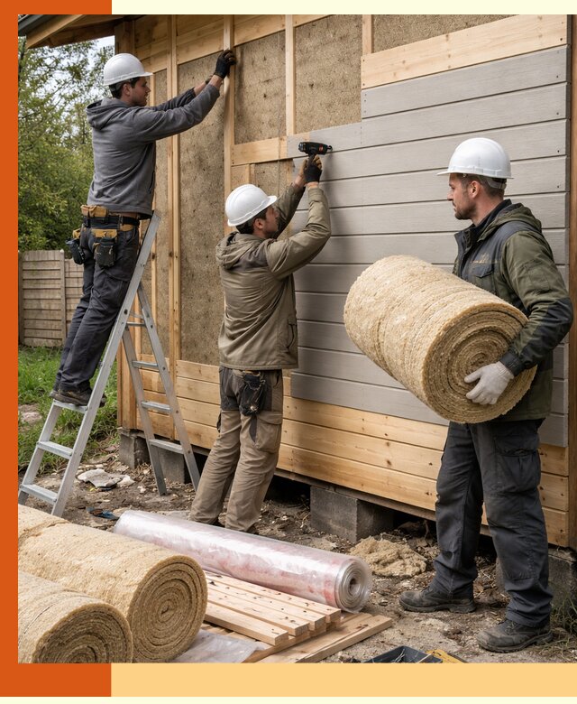Утепление бани снаружи в Чапаевске профессионально и надежно