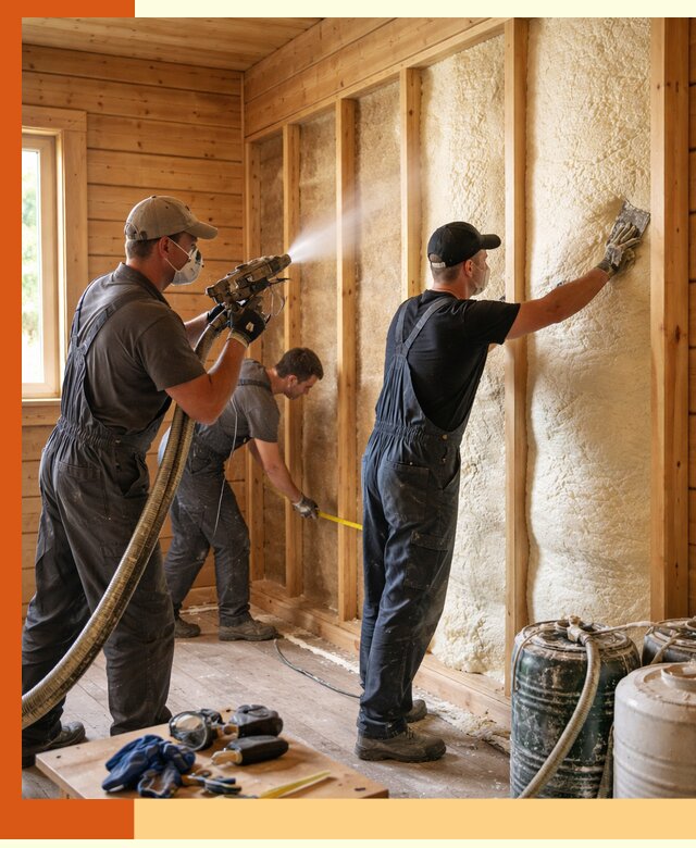 Утепление бани пенополиуретаном (ППУ) в Чапаевске