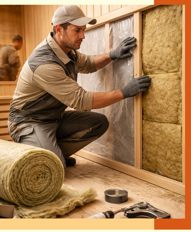 Утепление сауны изнутри в Чапаевске от 6640 руб. за м2 | ППУ, под ключ — ТепломастерЧпв