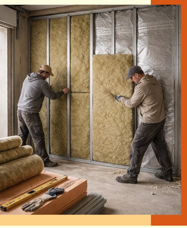 Утепление гаража изнутри в Чапаевске от 7661 руб/м2 — работы и цена | ТепломастерЧпв