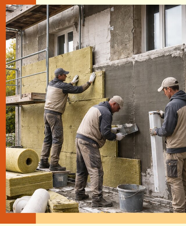Утепление фасада зданий и домов в Чапаевске