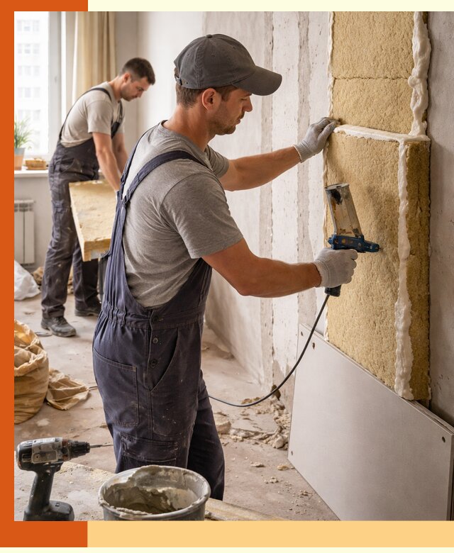 Утепление стен изнутри в Чапаевске — качественно и эффективно