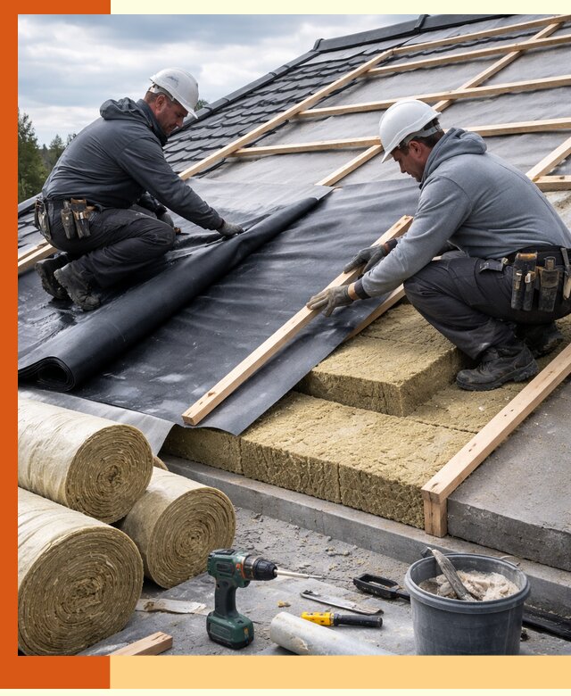 Утепление крыши снаружи в Чапаевске: профессиональная теплоизоляция