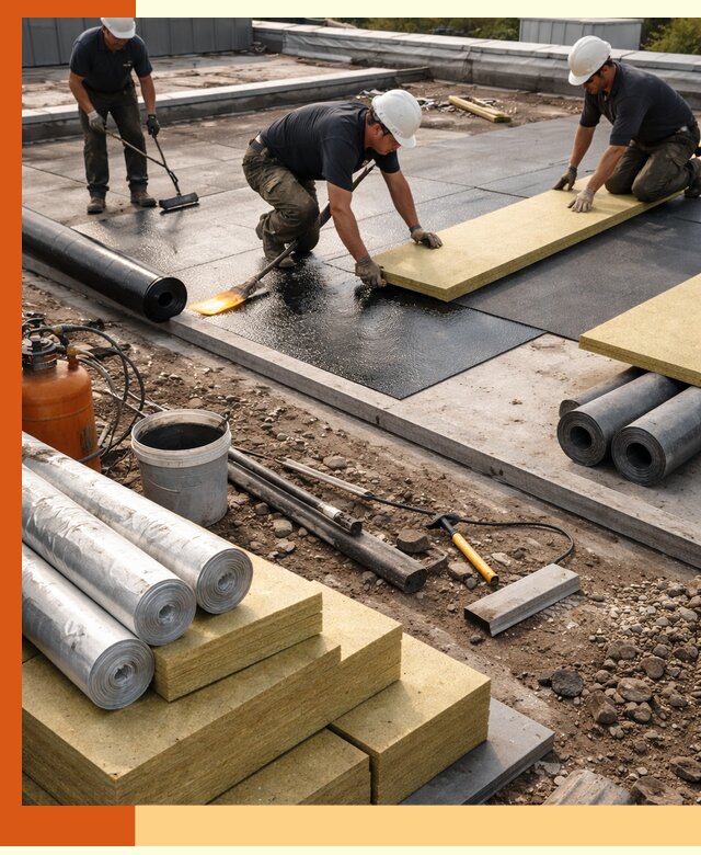 Утепление плоской крыши в Чапаевске — надежная теплоизоляция и герметизация