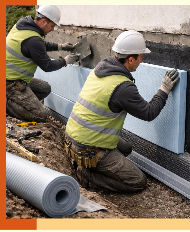 Утепление фундамента снаружи в Чапаевске — профессиональная теплоизоляция