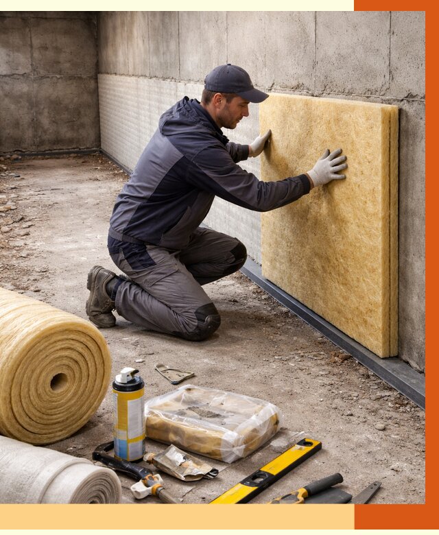 Утепление фундамента изнутри в Чапаевске от 4290 руб./м2 — работы под ключ | ТепломастерЧпв