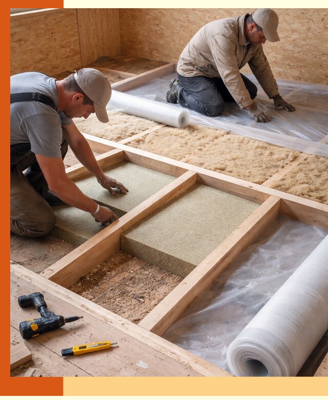 Профессиональное утепление деревянного пола в Чапаевске