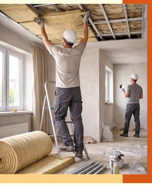 Утепление потолка в частном доме в Чапаевске от 970 руб./м² — работы под ключ | ТепломастерЧпв