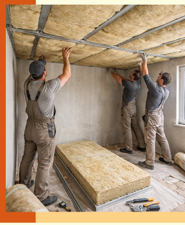 Утепление потолка в Чапаевске — тепло и без сквозняков