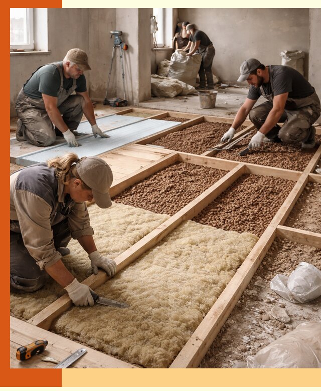 Утепление перекрытий жилых и промышленных зданий в Чапаевске