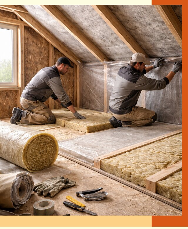 Утепление чердака в Чапаевске от 7661 руб/м² — теплоизоляция и комплексное утепление под ключ | ТепломастерЧпв