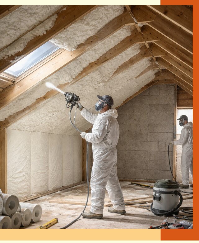 Утепление мансарды ППУ в Чапаевске от 2809 руб./м² — заказать под ключ | ТепломастерЧпв