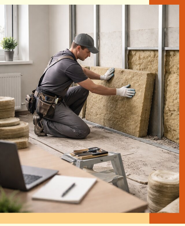 Утепление офиса в Чапаевске от 4597 руб/м2 — комплексное утепление офиса под ключ | ТепломастерЧпв