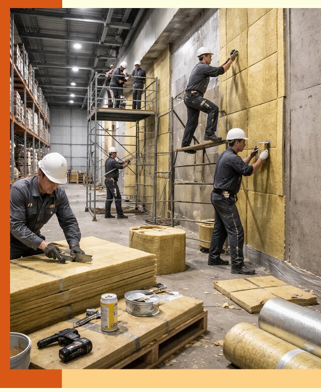 Утепление логистического центра в Чапаевске качественно и экономично