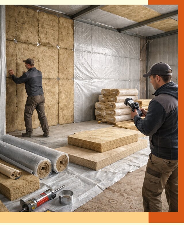 Утепление теплого склада в Чапаевске под ключ от 11747 руб/м² | ТепломастерЧпв