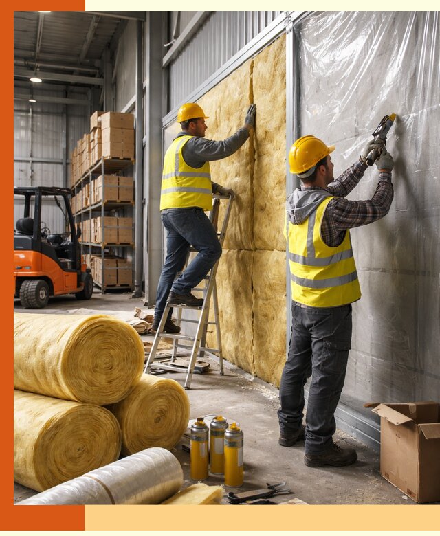 Утепление склада с техникой в Чапаевске под ключ