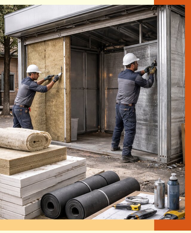 Утепление павильона шаурма в Чапаевске под ключ от 1226 руб. за м² | ТепломастерЧпв