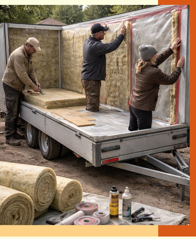 Утепление прицепа в Чапаевске под ключ от 12769 руб. — комплекс от ТепломастерЧпв