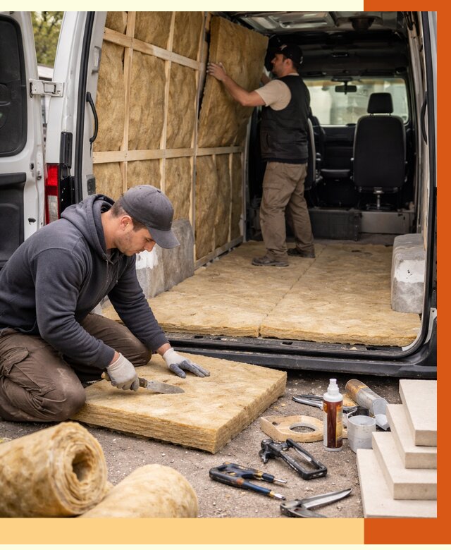 Утепление кемпера в Чапаевске под ключ от 12258 руб. — профессионально | ТепломастерЧпв