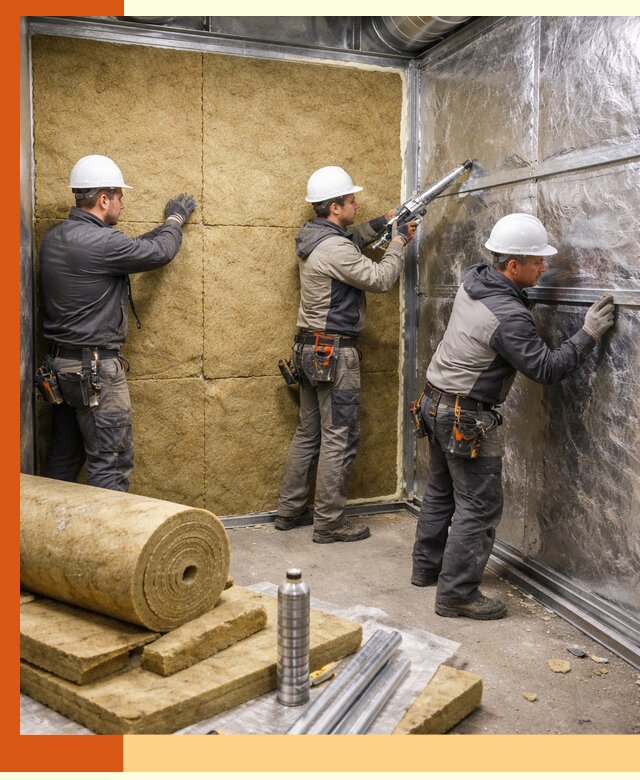 Утепление венткамеры в Чапаевске — качественная теплоизоляция и шумопоглощение