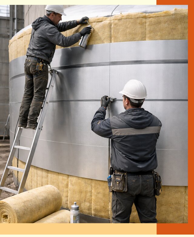 Утепление цистерны в Чапаевске пенополиуретаном от 14812 руб. под ключ | ТепломастерЧпв