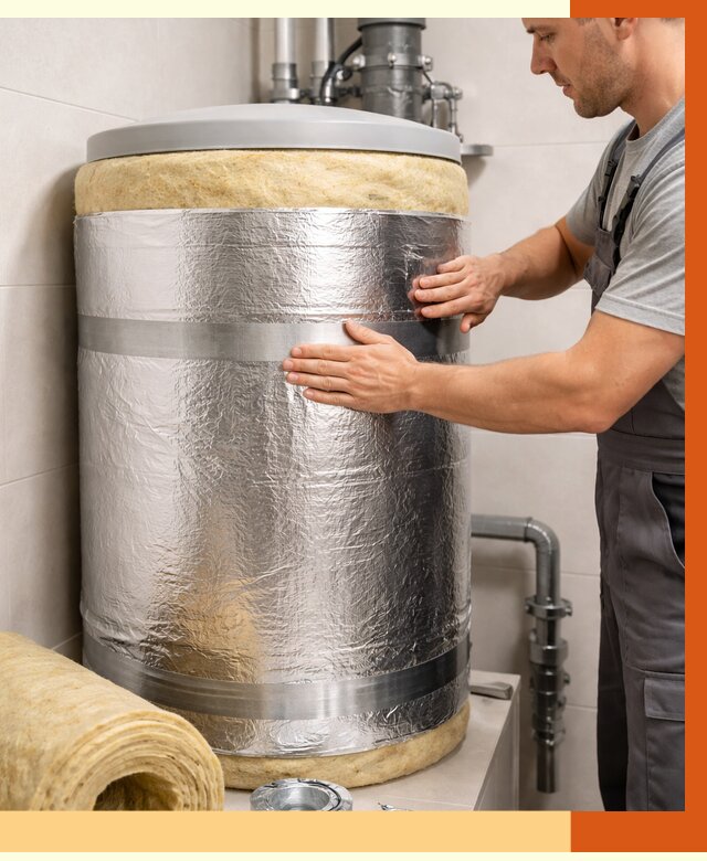 Утепление бойлера в Чапаевске от 4597 руб. под ключ | Утепление ППУ | ТепломастерЧпв