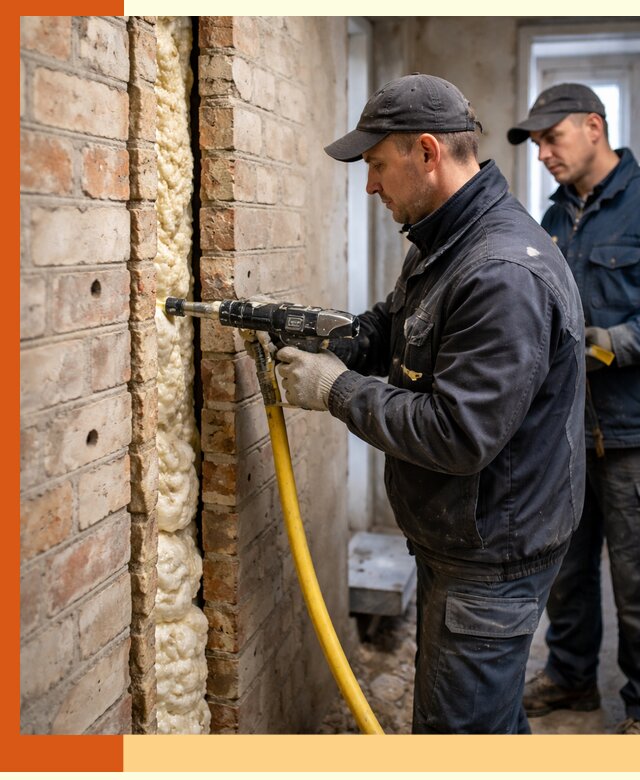 Межстеновое утепление пенополиуретаном в Чапаевске