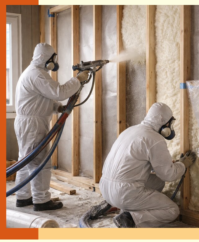 Утепление каркасной стены ППУ в Чапаевске для домов и коттеджей