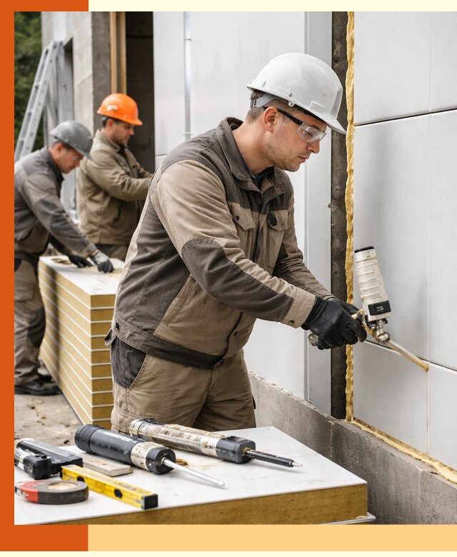 Утепление сэндвич-панелей пенополиуретаном в Чапаевске