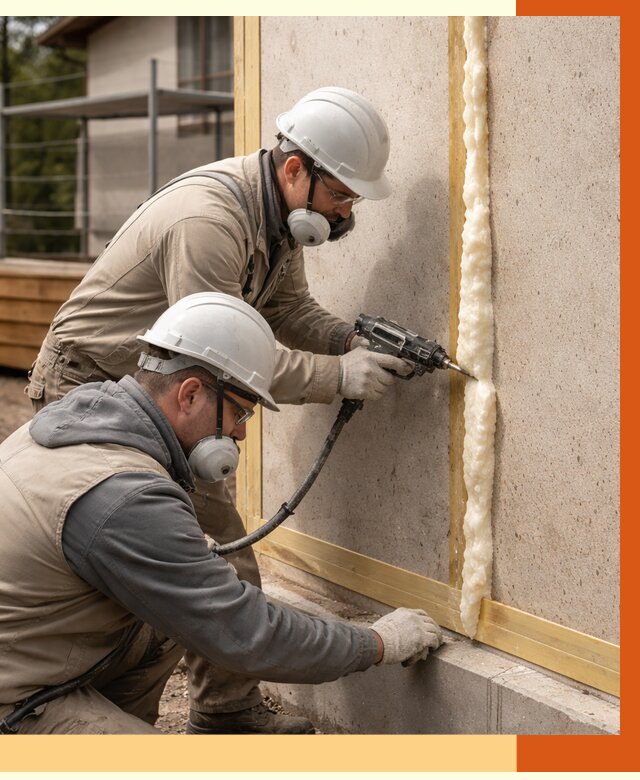 Утепление сип панелей ППУ в Чапаевске от 4903 руб. под ключ | ТепломастерЧпв