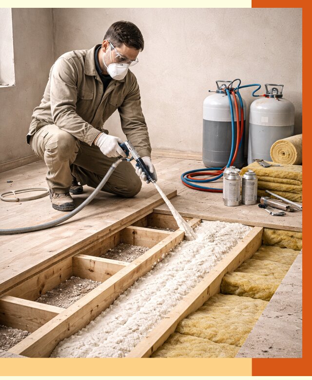 Заполнение полостей межэтажного перекрытия в Чапаевске от 4290 руб. | ТепломастерЧпв