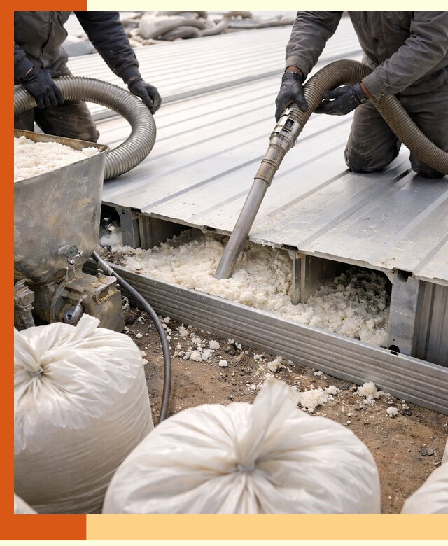 Заполнение пустот кровельных панелей пенными и мокрыми герметиками в Чапаевске