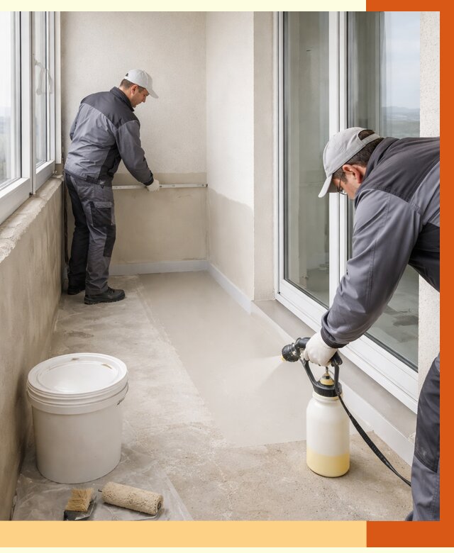 Утепление балкона жидкой теплоизоляцией в Чапаевске от 5874 руб./м2 | ТепломастерЧпв