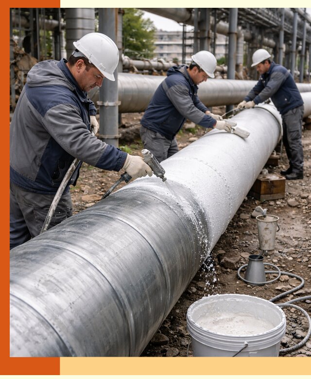 Утепление теплотрассы жидкой теплоизоляцией в Чапаевске