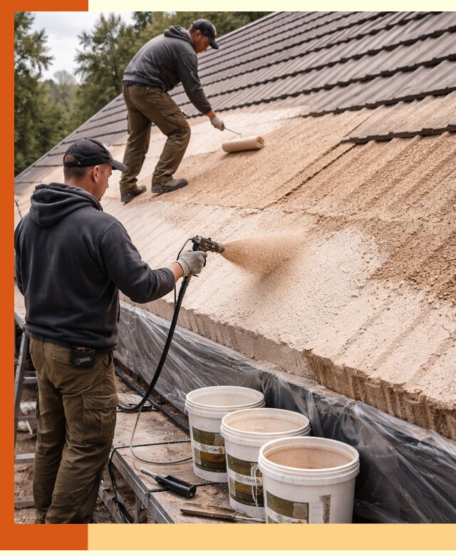 Утепление кровли жидкой пробкой в Чапаевске для домов и зданий