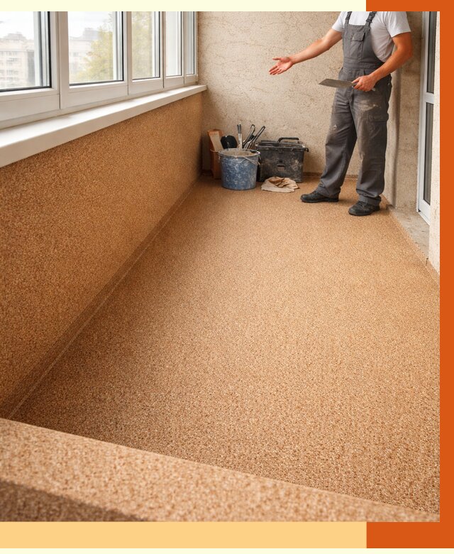 Утепление балкона жидкой пробкой в Чапаевске от 3728 руб/м² под ключ | ТепломастерЧпв