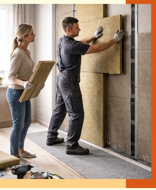 Профессиональная шумоизоляция квартиры в Чапаевске от 7661 руб. за м2 | ТепломастерЧпв