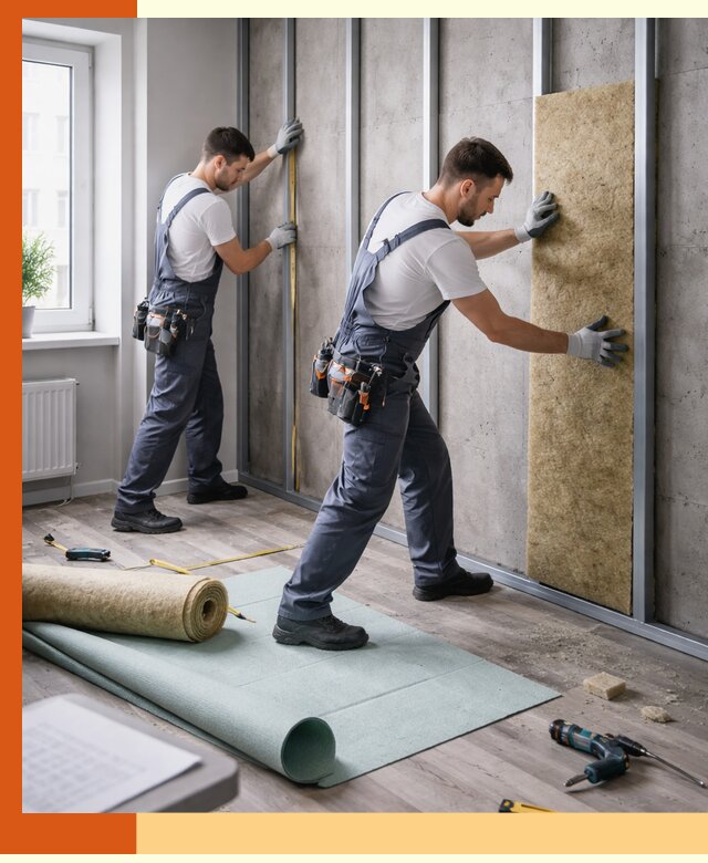 Шумоизоляция квартиры под ключ в Чапаевске — профессионально и гарантированно