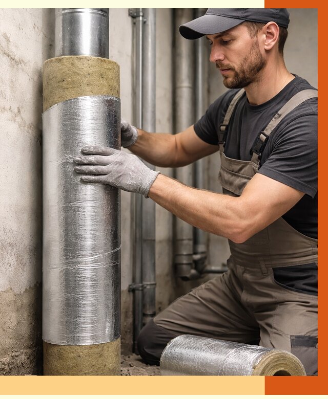 Шумоизоляция труб в Чапаевске от 1226 руб. — шумоподавление и звукоизоляция труб | ТепломастерЧпв