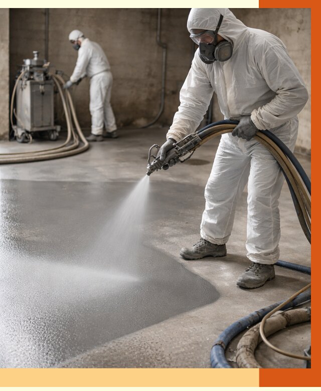 Гидроизоляция полимочевиной в Чапаевске от 8683 руб/м² — напыление полимерной гидроизоляции | ТепломастерЧпв